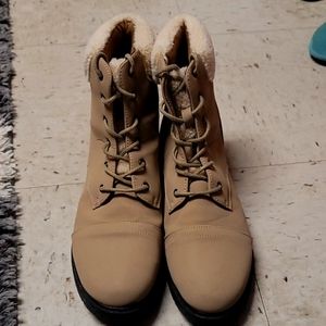 Tan boots, size 11, brand new